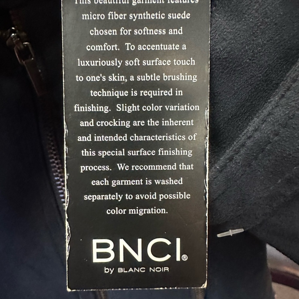 Blanc Noir Women's Charcoal Leather Jacket - Picture 4 of 13